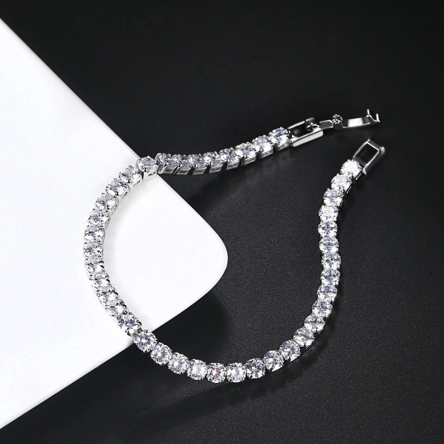 Crystal Tennis Bracelet D’Oro