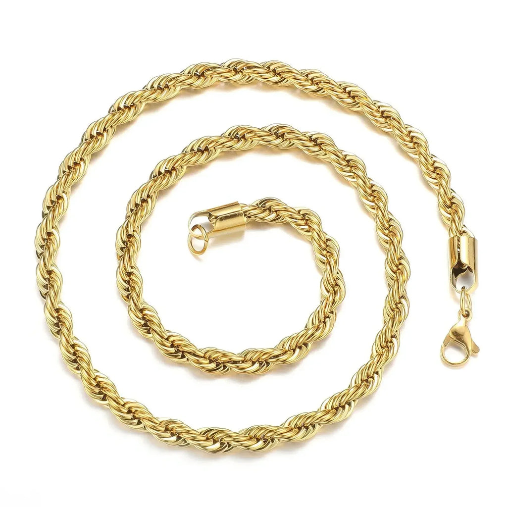 Twisted Rope Chain D´Oro