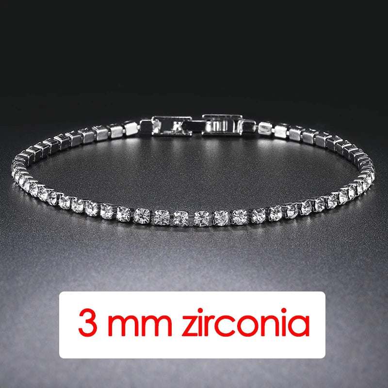 Crystal Tennis Bracelet D’Oro