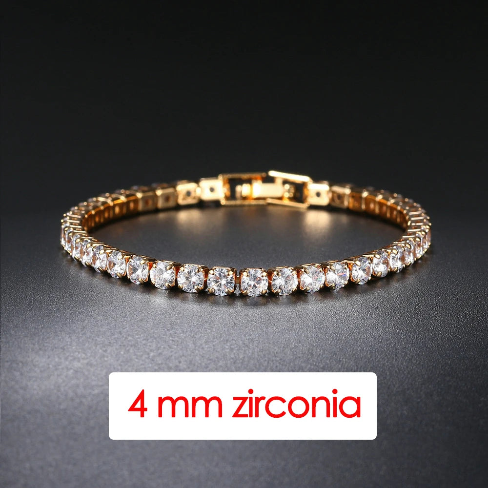 Crystal Tennis Bracelet D’Oro