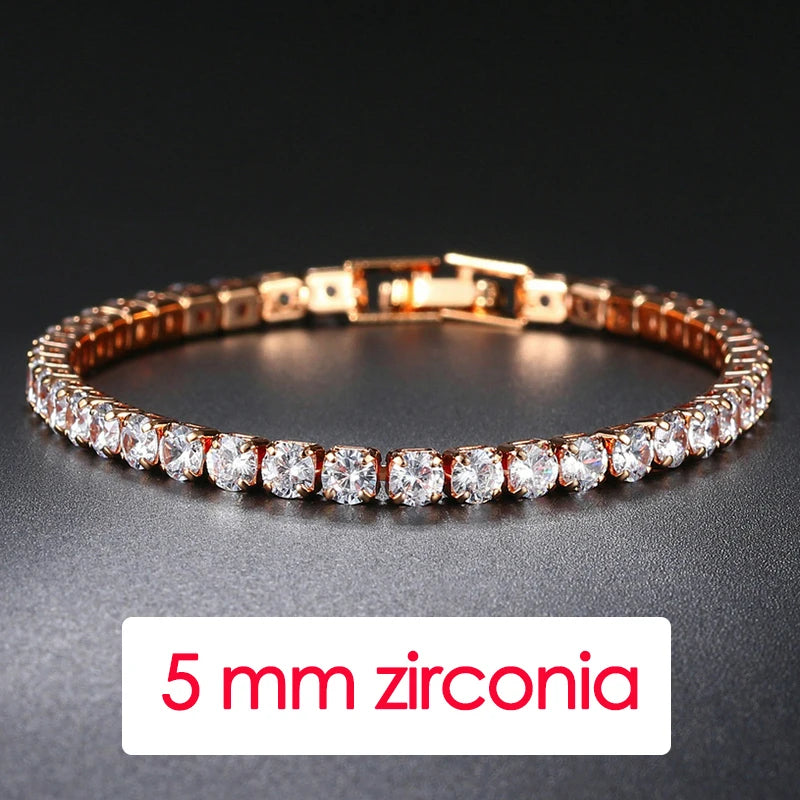 Crystal Tennis Bracelet D’Oro
