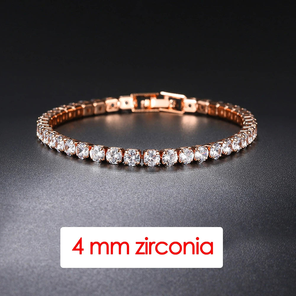 Crystal Tennis Bracelet D’Oro