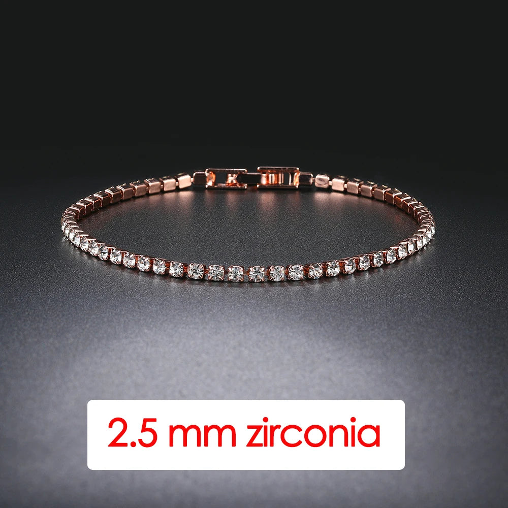 Crystal Tennis Bracelet D’Oro