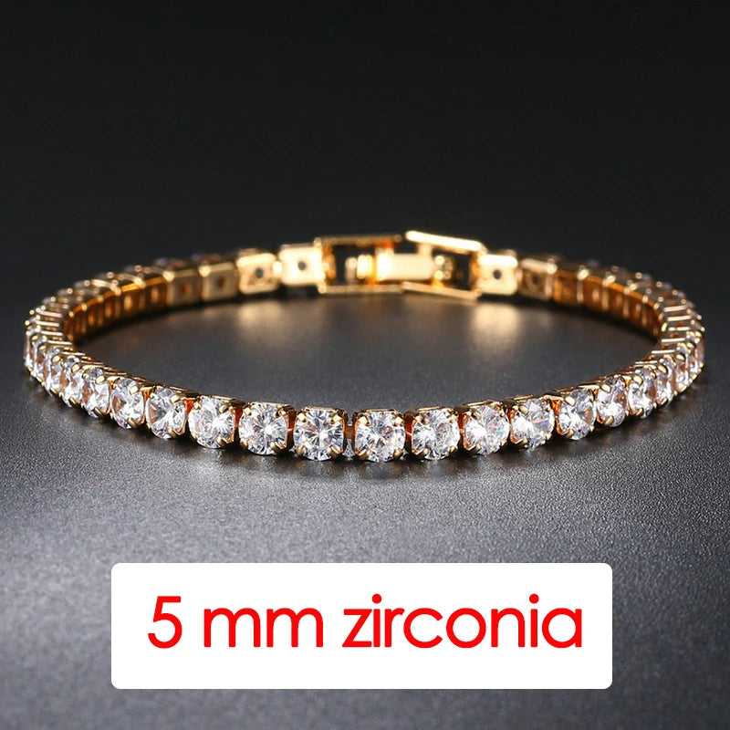 Crystal Tennis Bracelet D’Oro